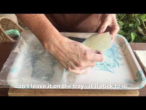 How to make art paper from used tea bags