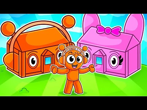 Oren vs Pinki SPRUNKI HOUSE in Roblox!