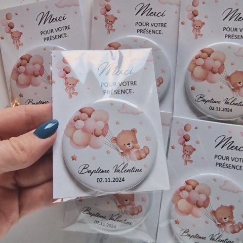 Baptism Blue Balloon Party Favors, Custom Fridge Magnets, Thank You Return Gift - Etsy