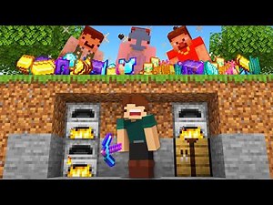 Minecraft Manhunt, but Hunters Secretly Drop OP Loot...