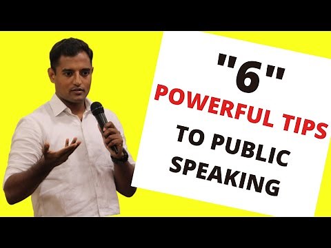 PUBLIC SPEAKING TIPS & TRICKS| TAMIL #CHERANACADEMY