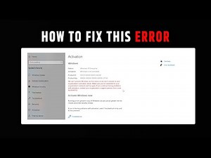 How to fix: We can't activate Windows on this device | Fix Error code: 0xC004F074 | Windows 10
