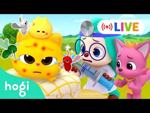 LIVE 🔴｜Boo Boo Song + More Nursery Rhymes & Kids Songs｜Hogi Pinkfong