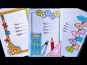 Maths /Maths Project /Project work designs/ Front Page Design /Border Design/ Assignment Front Page