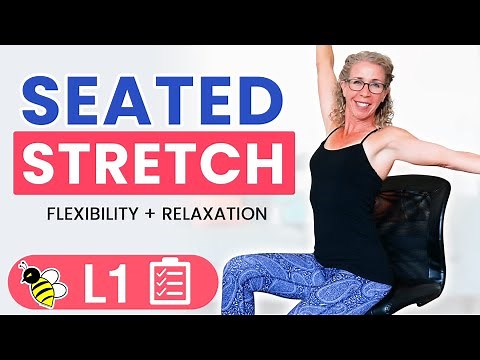 SEATED Self Care STRETCHING 💛 30 Minutes of Flexibility + Relaxation in a CHAIR
