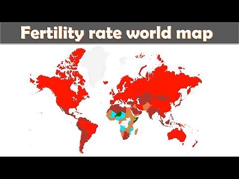 Fertility rate world map animation