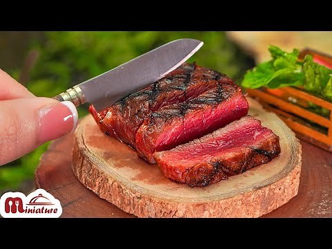 Delicious Butter Basted Steak in the Mini Forest by Miniature Cooking | ASMR Outdoor Cooking