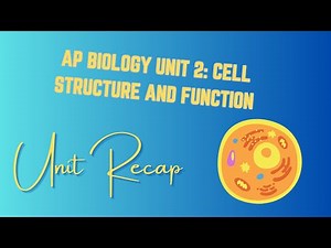 (2019 curriculum) Unit 2: Cell Structure and Function AP Biology RECAP