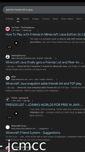 Minecraft added friends to java edition??????????!