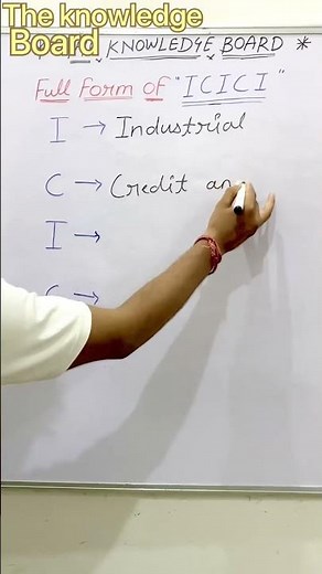 Full form of ICICI ? ICICI ki full form kya hai? ICICI full form? #shorts #ytshort #icicibank #gk