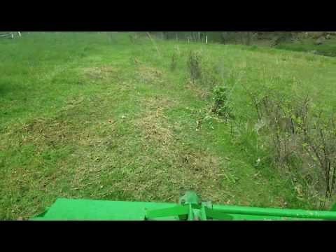 John Deere 390 flail mower test 2.