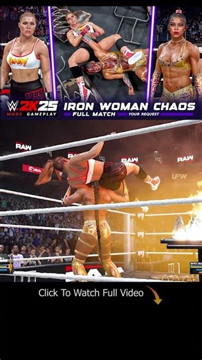 RAW POWER MADNESS! 👊 Ronda Rousey vs Bianca Belair - IRON WOMAN WAR! [WWE 2K25 Full Match]
