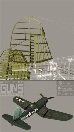 F4U Corsair Flight Controls – Mechanical Breakdown #aircraft #engineering