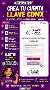 Te enseño a obtener tu Cuenta Llave CDMX.