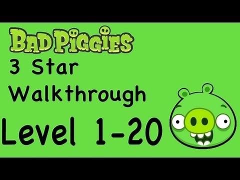 Bad Piggies - Level 1-20 3 Star Walkthrough Ground Hog Day | WikiGameGuides