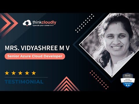 From Career Gap to Senior Azure Cloud Developer | Vidyashree’s Success Story | Thinkcloudly