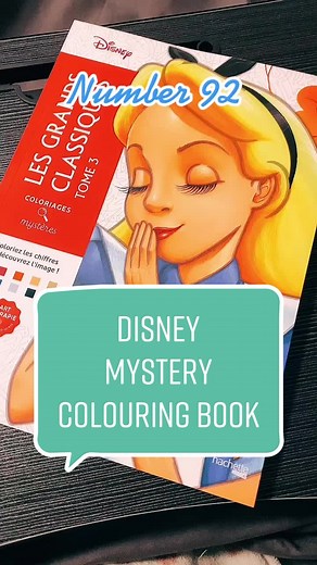 🎨 Colouring time! #fy #disneymisterycolouringbook #disneylover #tik_tok #fyp #disneyprincess