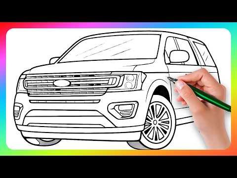 Coloring Ford Explorer | Detailed Coloring Process
