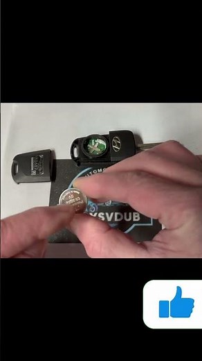 HYUNDAI CAR KEY FOB REMOTE BATTERY REPLACEMENT YOU CAN DO IT #shorts #carkeys