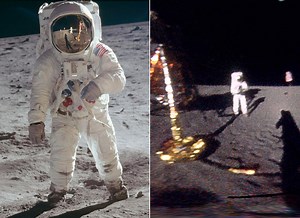 Visual Effects Artist Unwraps Photograph Taken by Astronaut Neil Armstrong on the Apollo 11 Mission