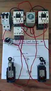 Autoswitch Reverse Forward Starter Control Wiring| Reverse Forward Starter Control Wiring|Motor Starter Control with Limit Switch . . . . . . #limitswitch #wiring #starter #dol #reverseforward | SN Technical