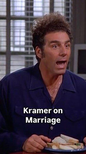 Seinfeld Episodes on Instagram: "Was Kramer right or wrong on his take on marriage? 🤔 Seinfeld S7: The Engagement . . . . . #seinfeld #seinfeldquotes #jerryseinfeld #seinfeldmemes #kramer #cosmokramer #seinfeldmeme #marriagehumor #marriagememes #marriedlife"
