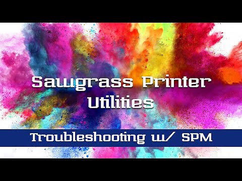Sawgrass Printer Utilities - Performing a nozzle test