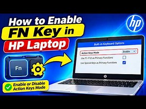 How To Enable fn Key in HP Laptop