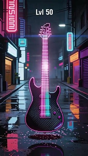 Electric guitar evolution 3D animation #guitar #animation #digitalart