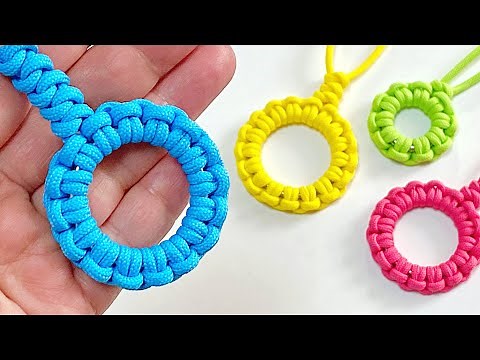 Easy wreath decoration made with paracord and rings 3 / How to tie