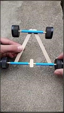 how to make moving car with waste material