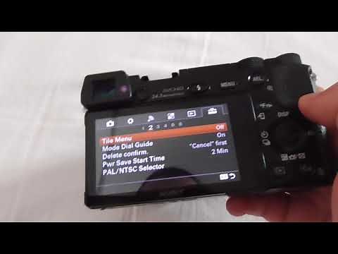 Sony A6000: PAL/NTSC selector (50i has it)