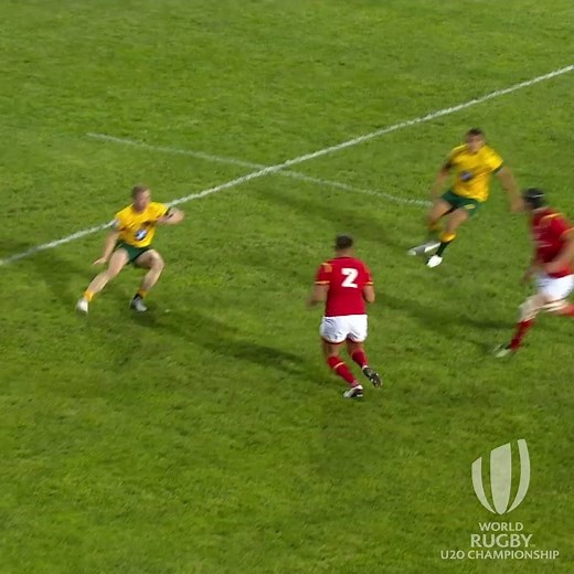 Front row goals! The Welsh Rugby Union U20s hooker Ellis Shipp shows how handling should be done, with this epic offload. Skills. | World Rugby