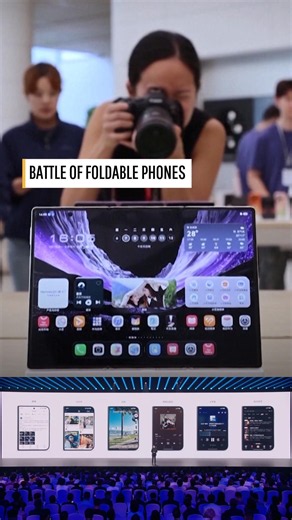 Chinese tech giants face off with new foldable smartphones