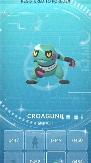 Shiny Croagunk #pokemon #shinypokemon #pokemongo #explore #viral #real