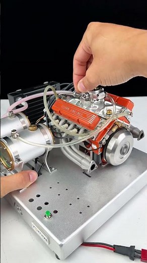 Gasoline ohv v8 small-block engine model kits #miniengine #gasolineengine #v8 #usa #chevrolet