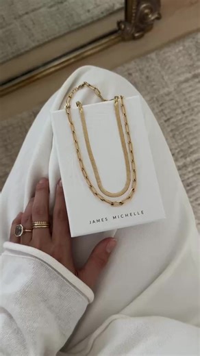 ✨Invest in jewelry that lasts. Color lasting, easy to wear, and perfect for layering into your other go-to pieces. 🤍✨ | James Michelle Jewelry