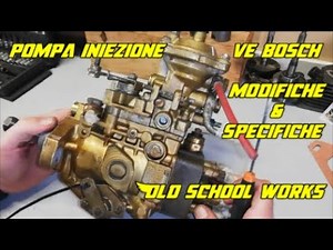BOSCH VE pump, calibration changes, explanation of how it works...