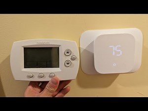 Amazon smart thermostat diy install (upgrade from Honeywell thermostat) - you need C- wire (blue)