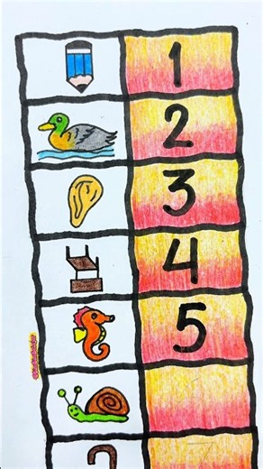 Counting Numbers 1-10 with Fun Pictures! ✨#shorts #learning #preschool #education