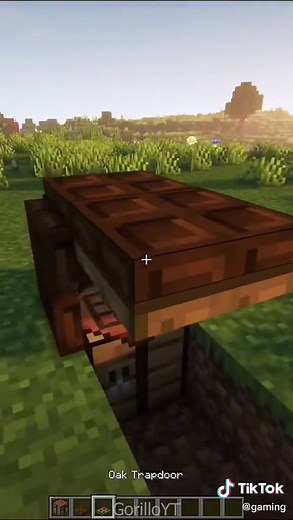 DIY Minecraft Oak Trapdoor Build Tutorial