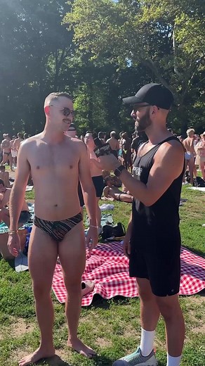 On today's #BoxersorBriefs @Michael Kleinmann found Travis who is all sorts of fun and on #teambriefs. #boxersorbriefs #underwearexpert #gaytiktok