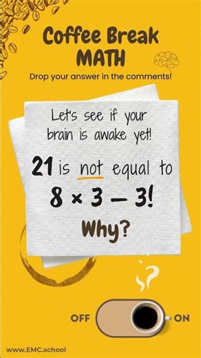 Coffee Break Math Puzzle: Can You Spot the Mistake?