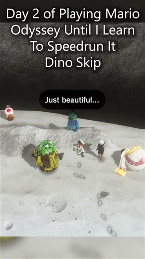 Day 2 of Playing Mario Odyssey Until I Learn To Speedrun It. Moon cave skip #mario #marioodyssey