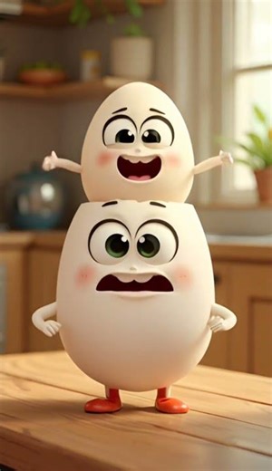 Egg Crack Gone Wrong 😱🥚 | Horror Short Animation #animation #asmr #ai #funny #egg