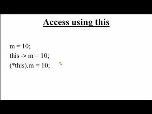 144. this Pointer in C   (Hindi) Video Lecture | Learn to Program with C  : Beginner to Expert (in Hindi) - Back-End Programming