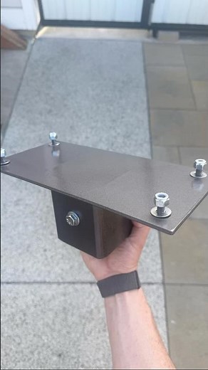 Custom mailbox post mount for an upcoming install 👨🏼‍🏭⚡️