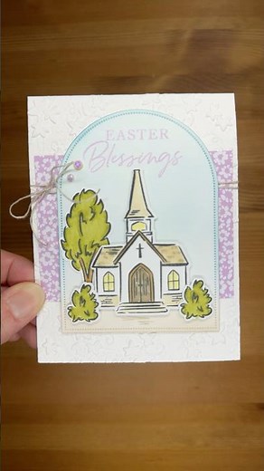 Stampin’ Up! Blessed Beginnings Easter Card #diy #patternedpaper #papercrafting #cardmaking #easter