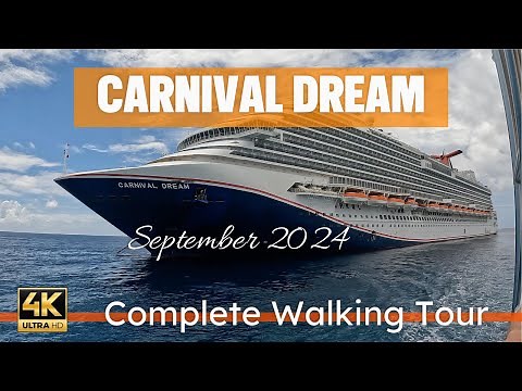 Carnival Dream Complete Full Ship Walking Tour September 14, 2024