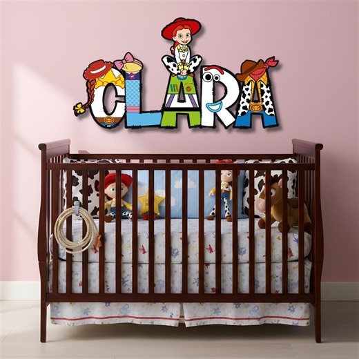 Toy Story Name Sign, Jessie Theme Wall Decor, Personalized Kids Room Name Sign, Custom Nursery Wall Art, Toy Story Bedroom Decor - Etsy